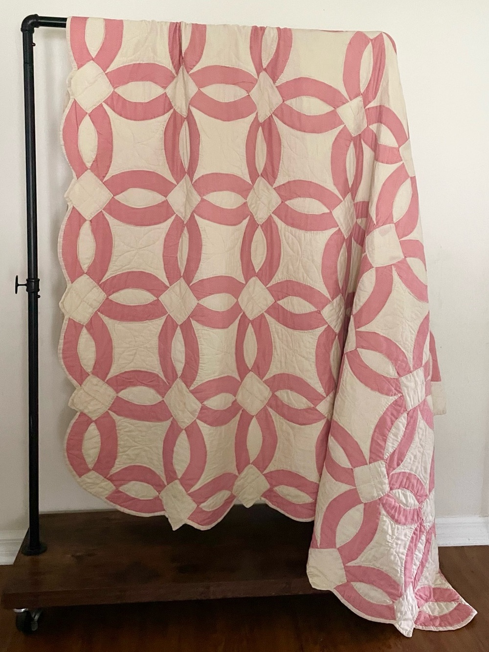 Vintage hand-stitched quilt